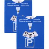 All Ride - Parkeerschijf - Blauw - Kunststof - 2 Stuks - 12 x 15 cm