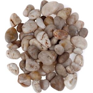 Concorde Decoratie steentjes - bruin/beige - 1400 gram - kiezelstenen - hobby stenen - 2 a 3 cm - decoratiesteentjes