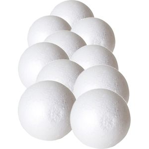 20x Stuks piepschuim hobby/DIY ballen/bollen 6 cm