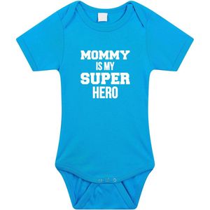 Mommy - Super Hero - Romper - Blauw - Katoen