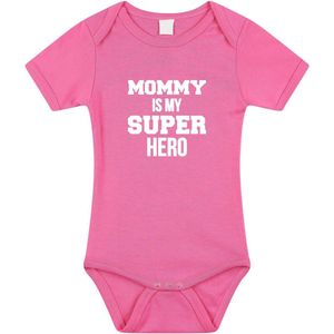 Mommy - Super Hero Romper - Roze - Katoen - Cadeau voor Aanstaande Moeder