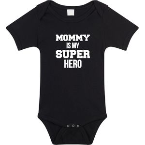 Mommy - Super Hero - Romper - Zwart - 100% Katoen