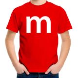 Bellatio Decorations - Verkleed T-shirt - Rood - Katoen - Voor Kinderen