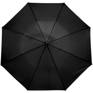 Kleine opvouwbare/inklapbare paraplu zwart 93 cm diameter - Regenbescherming