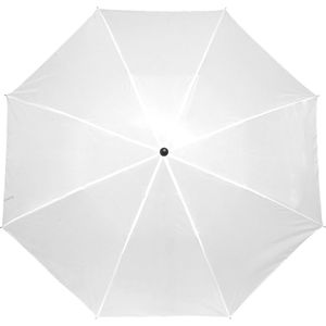 Kleine opvouwbare/inklapbare paraplu wit 93 cm diameter - Regenbescherming