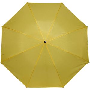 Kleine opvouwbare/inklapbare paraplu geel 93 cm diameter - Regenbescherming