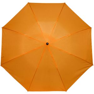 Kleine opvouwbare/inklapbare paraplu oranje 93 cm diameter - Regenbescherming