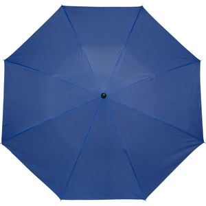 Kleine opvouwbare/inklapbare paraplu blauw 93 cm diameter - Regenbescherming