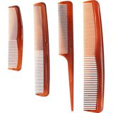 Haar Kammenset - Bruin - Kunststof - 4 Stuks