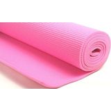 2x stuks roze yogamatten/sportmatten 180 x 60 cm - Sportmatten voor o.a. yoga, pilates en fitness