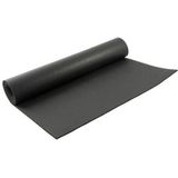 2x stuks zwarte yogamatten/sportmatten 180 x 60 cm - Sportmatten voor o.a. yoga, pilates en fitness
