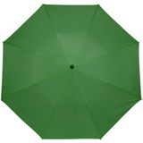 2x stuks kleine opvouwbare/inklapbare paraplus groen 93 cm diameter - Regenbescherming