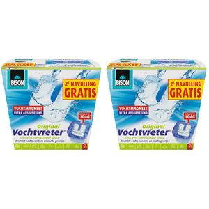 2x Bison Vochtvreter + 1 Navulling Neutraal 2 x 450 gr