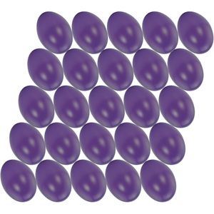 100x stuks paars hobby knutselen eieren van plastic 4.5 cm - Pasen decoraties - Zelf decoreren