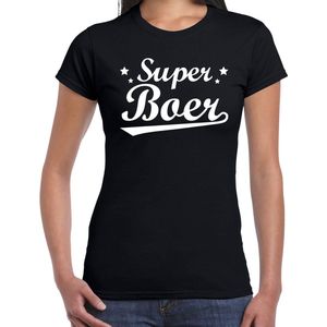 Super boer t-shirt dames - beroepen cadeau boer