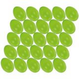 100x Multi-color Gekleurde Kunststof Paaseieren van 6 cm - Zelf te Beschilderen - Pasen Decoraties en Hobby Artikelen