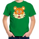 Bellatio Decorations - T-shirt - Groen - Katoen
