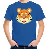 Bellatio Decorations - Cartoon T-shirt - Blauw - Katoen
