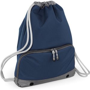 Sport Gymtas Donkerblauw met Rijgkoord 49 X 35 cm van Polyester - Groot Hoofdvak