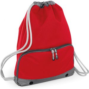 Sport Gymtas Rood met Rijgkoord 49 X 35 cm van Polyester - Groot Hoofdvak