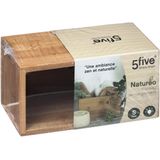 5five - Organizer - Bruin - Bamboe - 2 Stuks