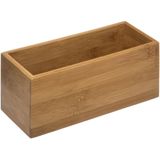 Set van 3x stuks sieraden/make-up houder/box 23 x 9,5 cm van bamboe hout - Nagellak box - Sieraden box - Make-up box - Organizer