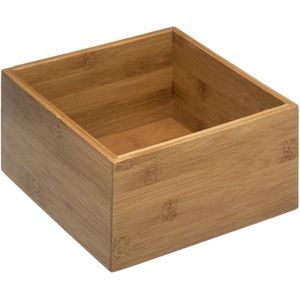 Set van 3x stuks sieraden/make-up houder/box 18 x 9,5 cm van bamboe hout - Nagellak box - Sieraden box - Make-up box - Organizer