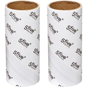 6x Stuks kledingroller/kleefroller navulling rollen met 60 vellen - Pluizenroller - Kledingborstel