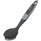 2x Stuks afwasborstel ronde kop 24 cm van rubber - Afwassen - Schoonmaken