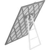 Basic make-up spiegel/scheerspiegel op standaard kunststof 15 x 20 cm grijsï¿½- Badkamer/kaptafel opmaakspiegels