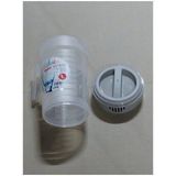 Plasticforte Waterkan met deksel - 1 liter - taupe/ transparant - kunststof - schenkkan karaf