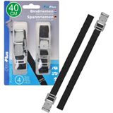 Voordeelset van 6x stuks caravan/camper fietsen spanbanden 40 en 75 cm - Super handige vastmaak bandjes