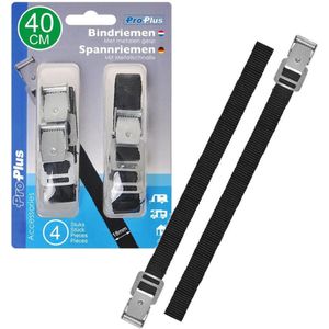 Voordeelset van 6x stuks caravan/camper fietsen spanbanden 40 en 75 cm - Super handige vastmaak bandjes