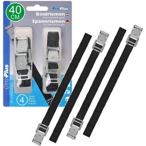 Voordeelset van 8x stuks caravan/camper fietsen spanbanden 40 en 75 cm - Super handige vastmaak bandjes