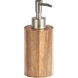 Luxe WC/Toilet spullen set Toiletborstel met zeeppompje van acacia hout