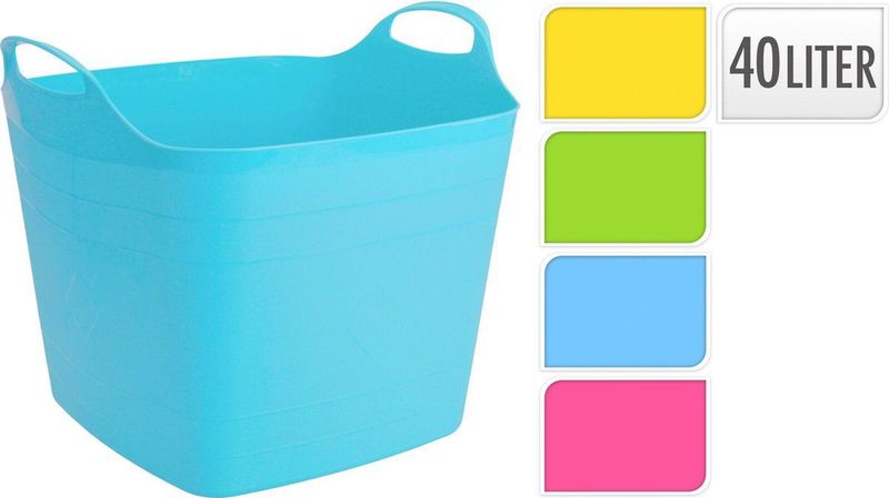 Wasmand - Grijs - Kunststof