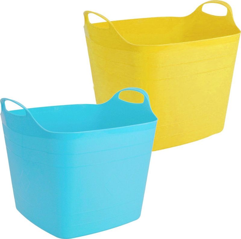 HI - Flexibele Emmers - Multi - 40 Liter - 42 x 42 cm - Set van 2
