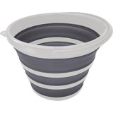 Schoonmaakemmer - Opvouwbaar - Wit/Grijs - Kunststof - 10 Liter