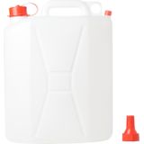 2x stuks voedselgeschikte jerrycan/watertank 20 liter  - Survival en outdoor artikelen - Kampeerartikelen