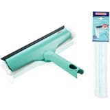 Leifheit - 3-in-1 Raamwisser - Inclusief Reserve Doek - 33 cm - Microvezel