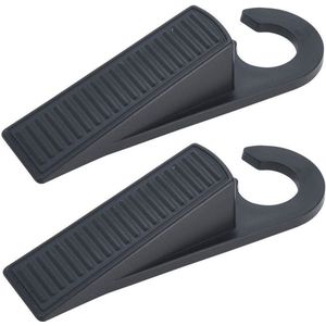 Set van 8x Stuks Deurstoppers/Deurwiggen Kunststof 12,5 cm - Deurwig - Deurstopper