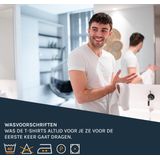 Suitable Obra T-Shirt Hoge Ronde Hals Wit 2-Pack - Heren - Basic T-shirts