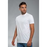 Suitable Obra T-Shirt Hoge Ronde Hals Wit 2-Pack - Heren - Basic T-shirts