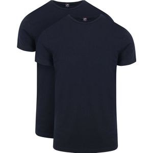Suitable Ota T-Shirt Ronde Hals Navy 2-Pack - Heren - Basic T-shirts