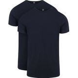 Suitable Ota T-Shirt Ronde Hals Navy 2-Pack - Heren - Basic T-shirts