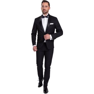 Suitable - Harlem Stretch - Kostuum - Tuxedo - Zwart - Polyester Viscose