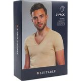 Suitable Vitaru Onzichtbaar Ondershirt Diepe V-Hals 2-Pack