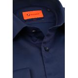 Suitable - DR-05 - Overhemd - Donkerblauw - Slim-fit - Widespread boord