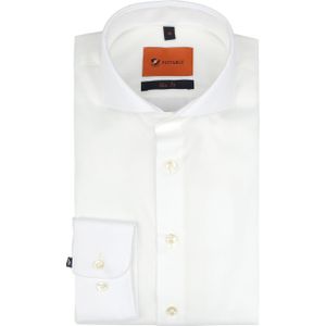 Suitable - Slim Fit Overhemd - Ecru - 100% Katoen - Non-Iron