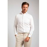 Suitable - Overhemd - Ecru - Slim Fit - Strijkvrij Katoen